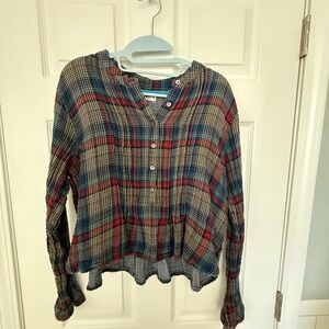 NATURAL LIFE Multicolor Plaid Button-Down Kids Shirt